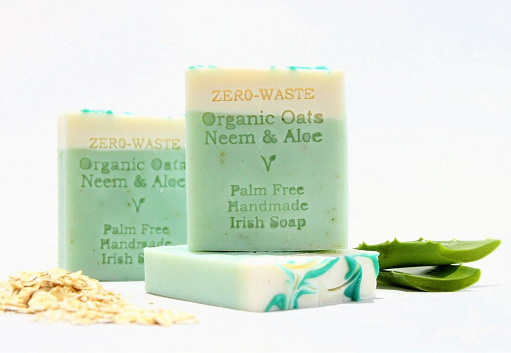 Organic Oats, Neem and Aloe Zero Waste Palm Oil Free Soap