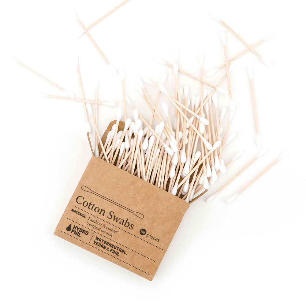 eco friendly cotton swabs buds bamboo