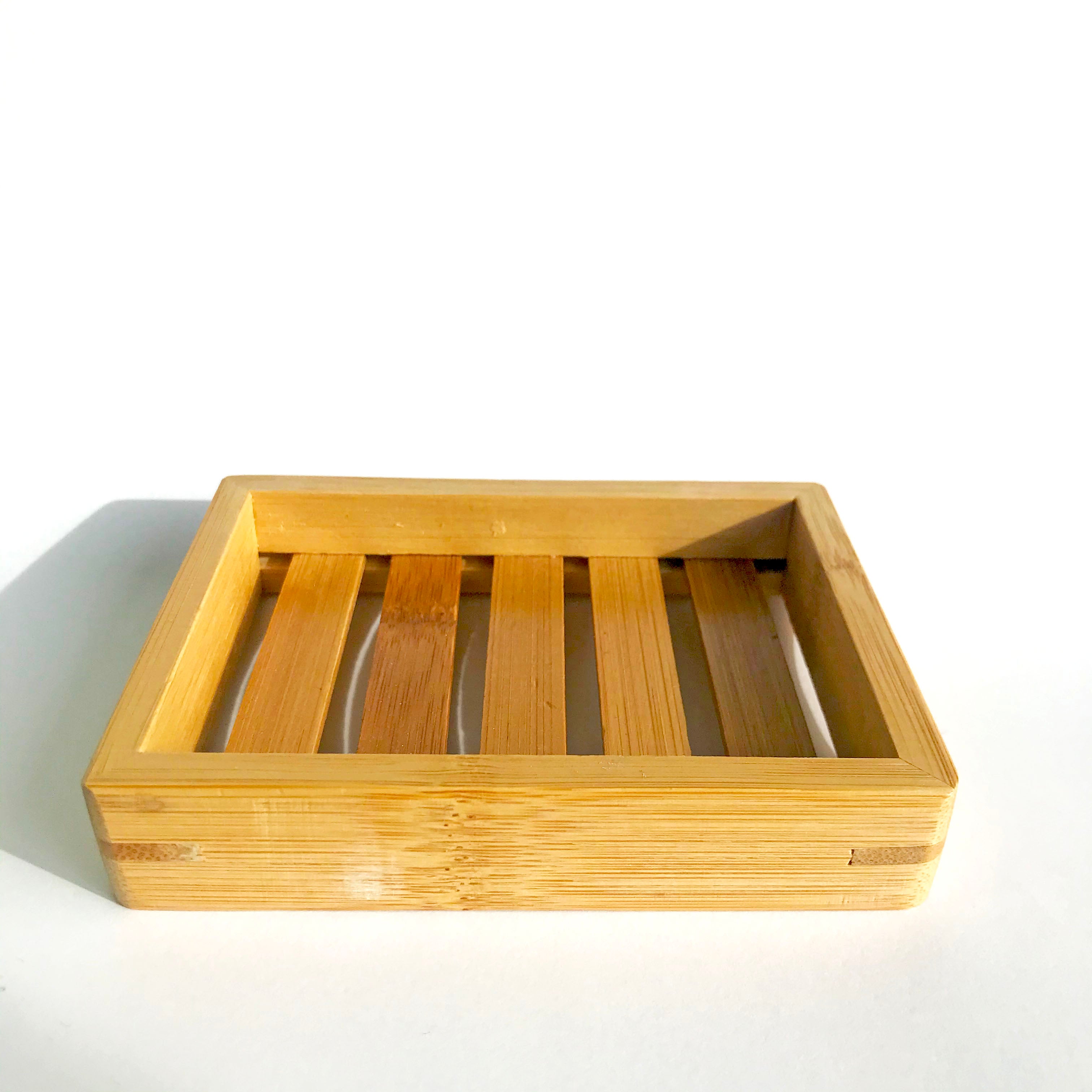 Bamboo wooden soap dish