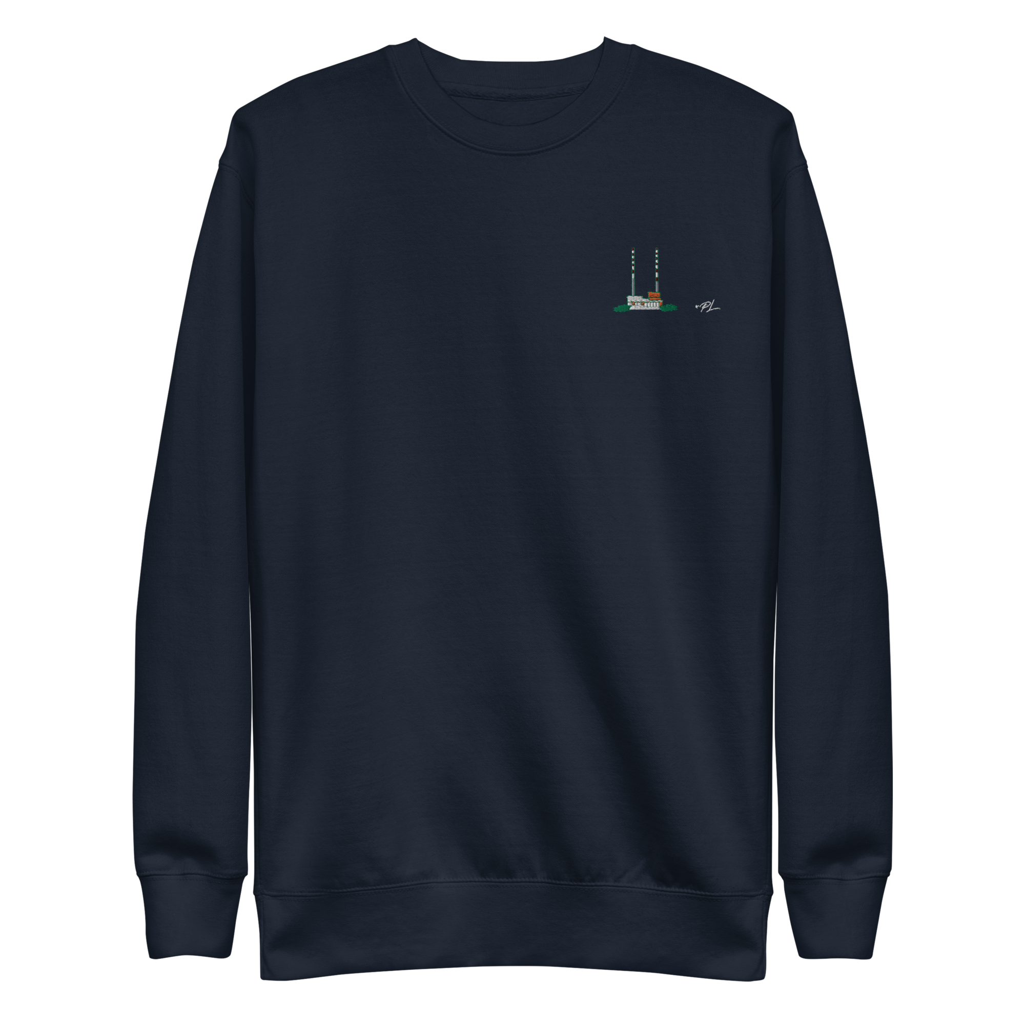 Dublin Poolbeg Chimneys Embroidered Unisex Sweatshirt
