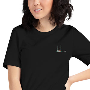 Dublin Poolbeg Chimneys Embroidered Unisex t-shirt