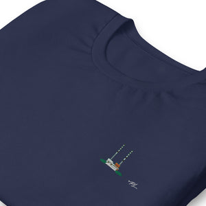 Dublin Poolbeg Chimneys Embroidered Unisex t-shirt